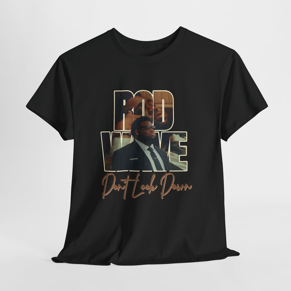 Rod Wave “Don’t Look Down” Vintage Hip-Hop Portrait T-Shirt Design
