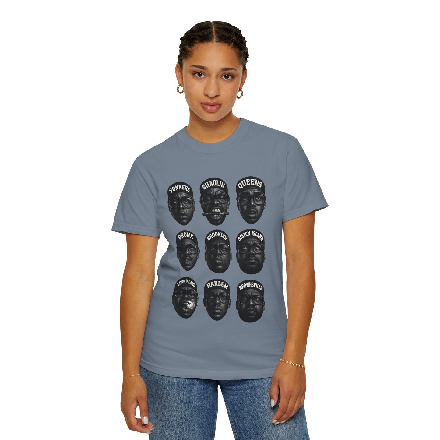 Hip-Hop Legends – Nine Icons of New York Rap | Black & White Tribute Tee