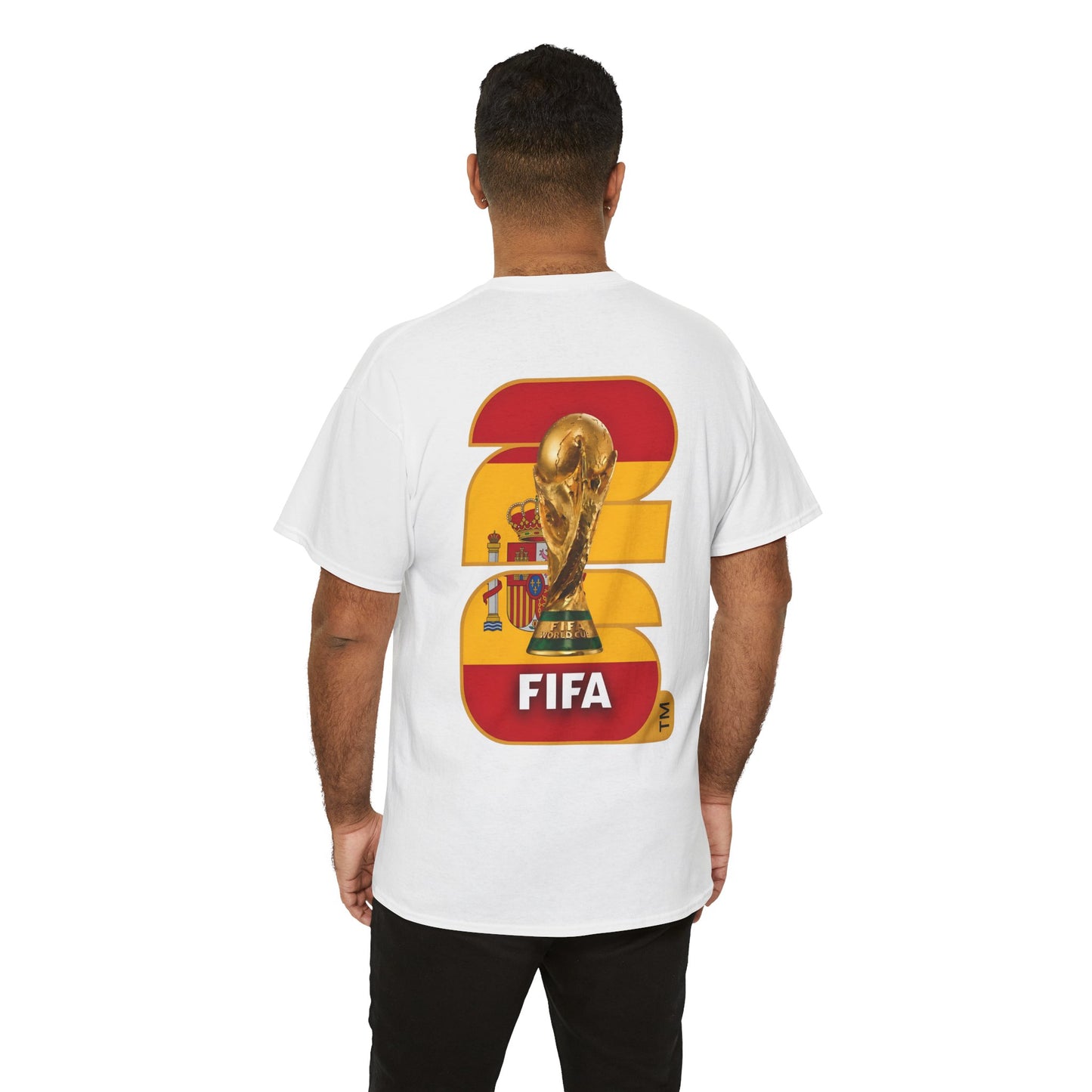 Spain 2026 FIFA World Cup Fan Edition – Front Crest & Championship Back Graphic T-Shirt