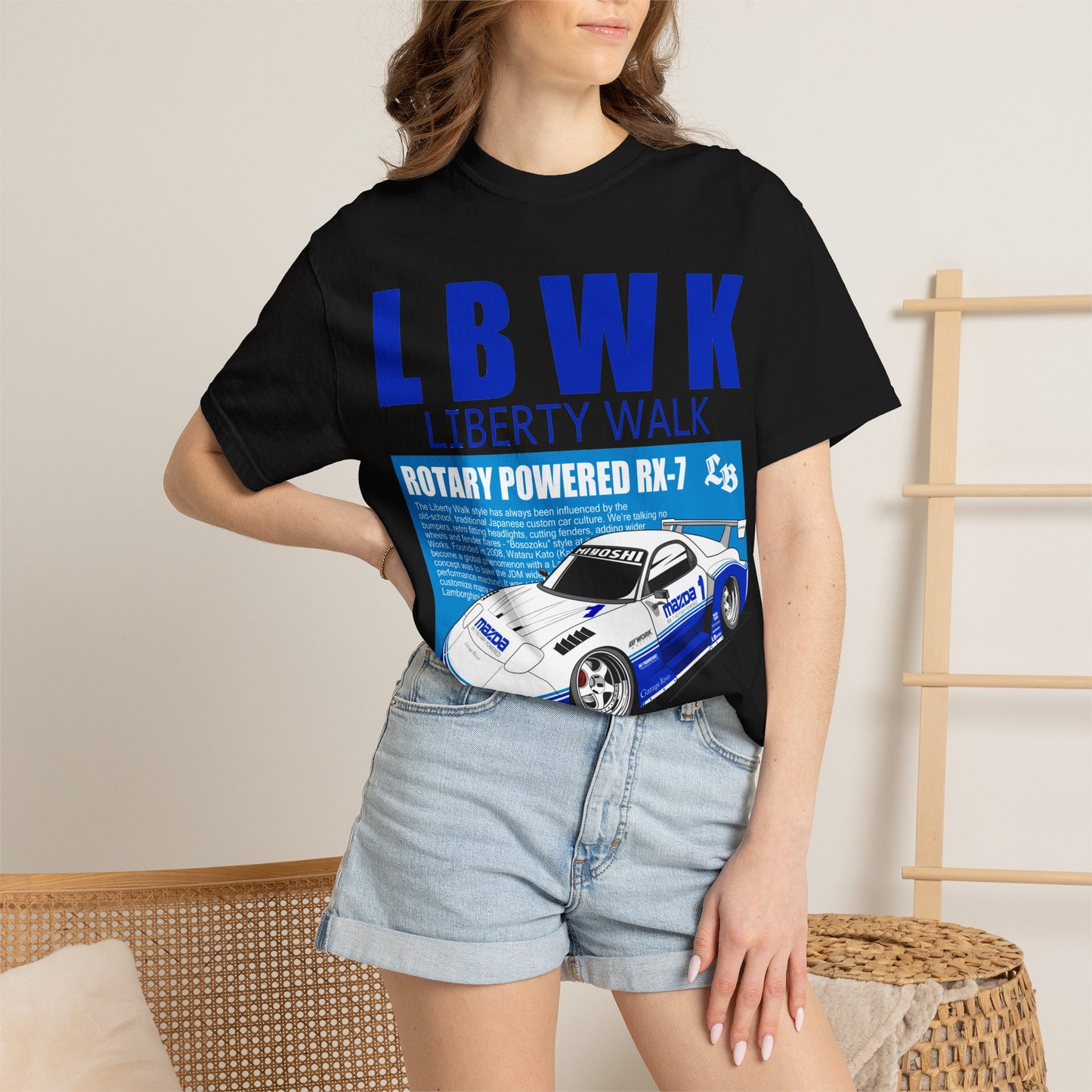 Liberty Walk Rotary Powered RX-7T-shirt