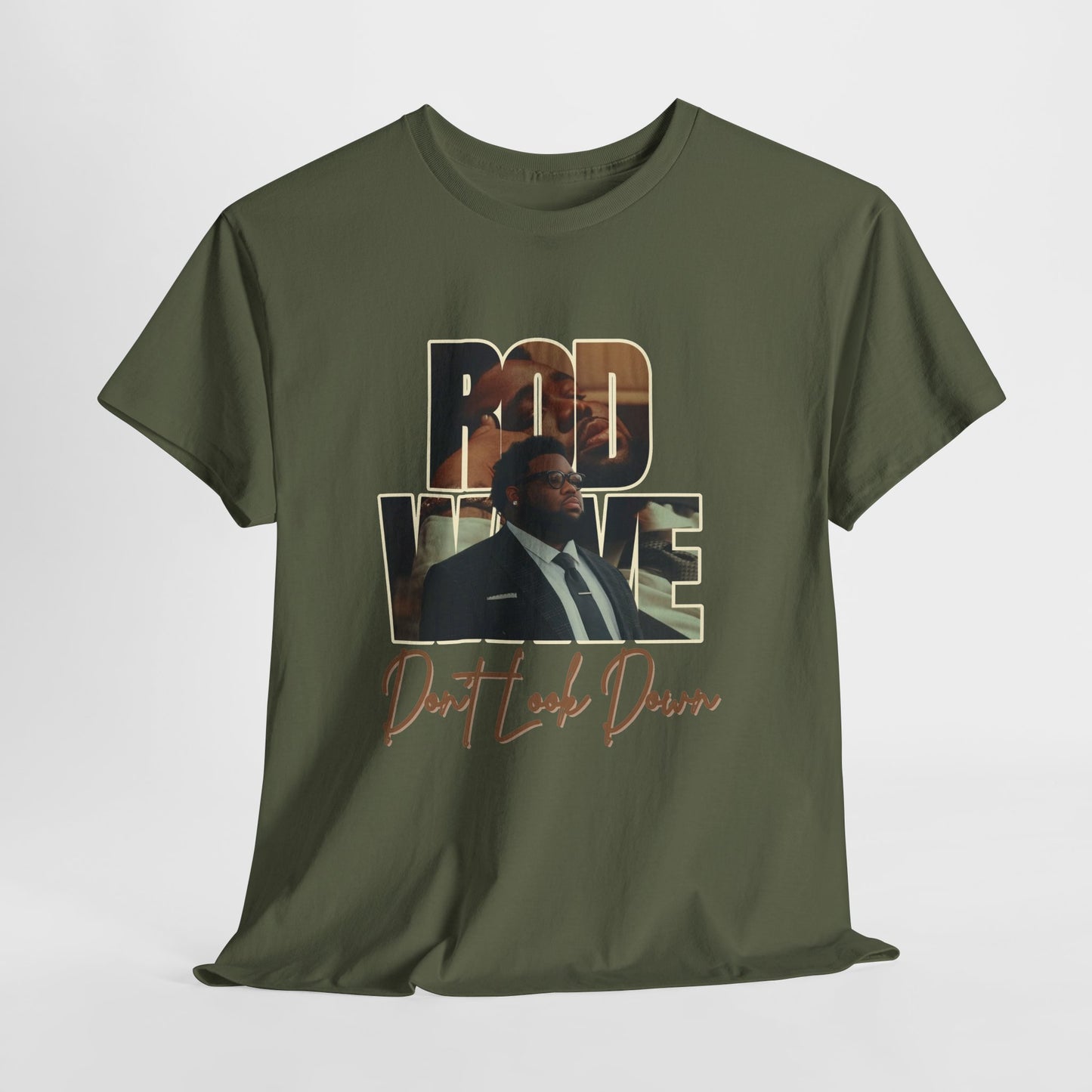 Rod Wave “Don’t Look Down” Vintage Hip-Hop Portrait T-Shirt Design