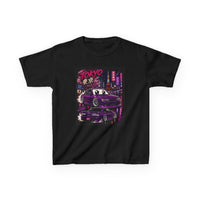 Kids Tokyo Night Drift Tee — Retro Neon City Racing Graphic