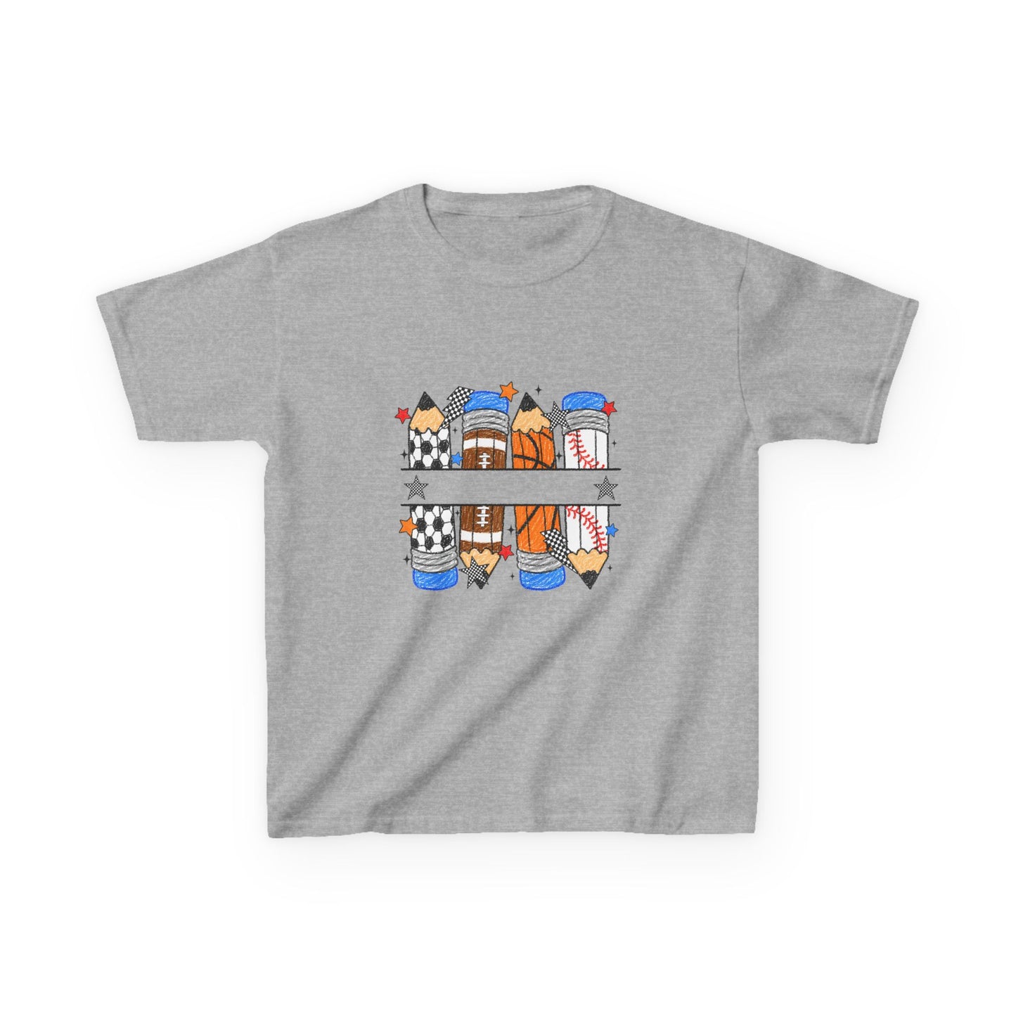 School Days Sports & Creativity Kids T-Shirt – Back to School Pencil Design