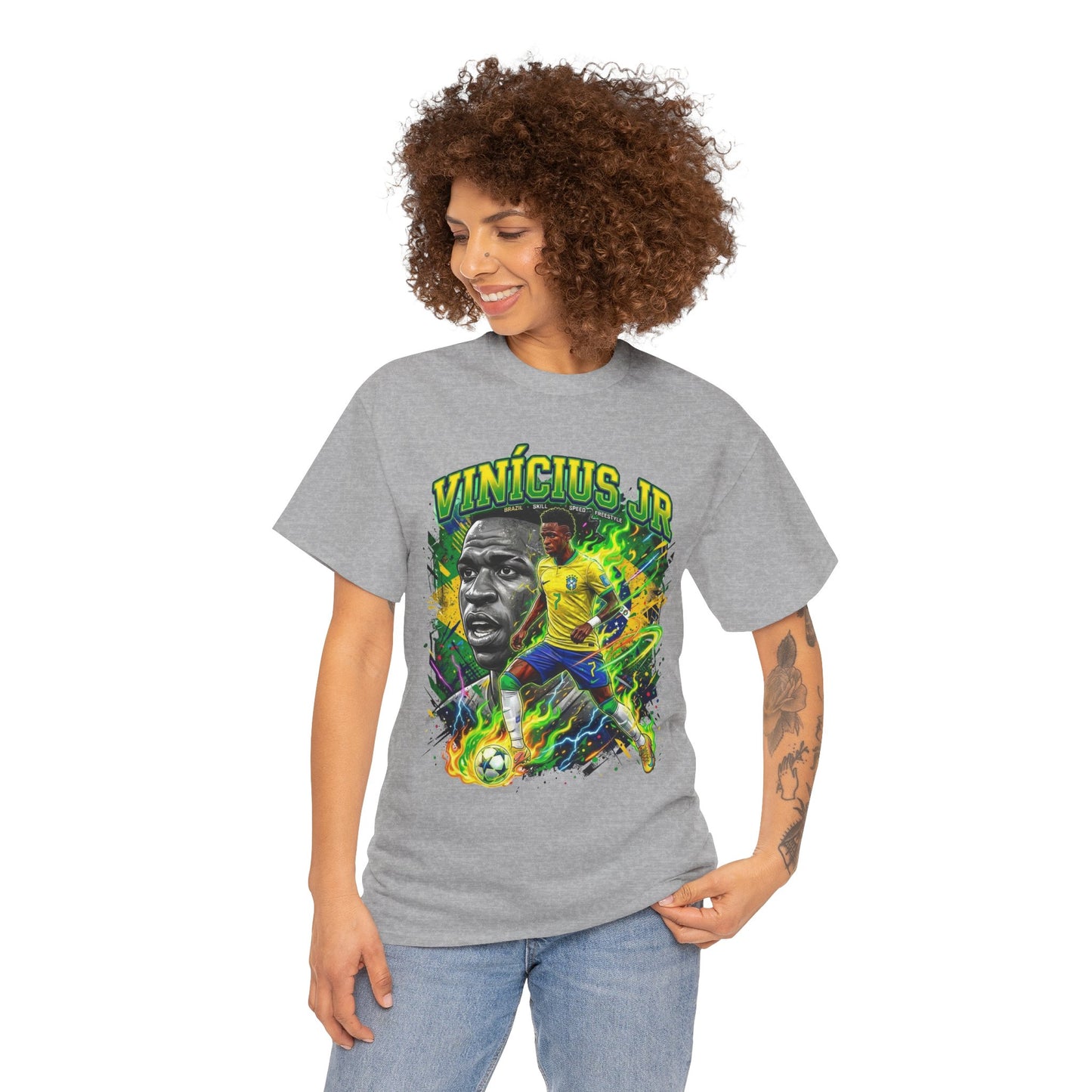Vinícius Jr. #7 – Brazilian Fire T-Shirt