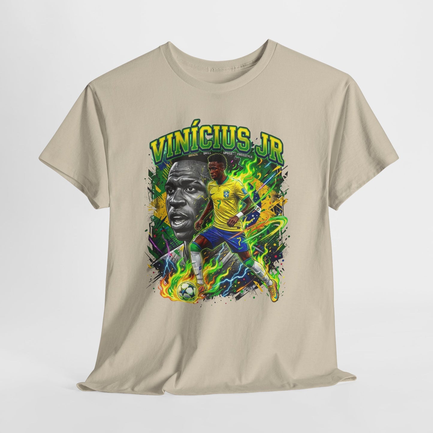 Vinícius Jr. #7 – Brazilian Fire T-Shirt