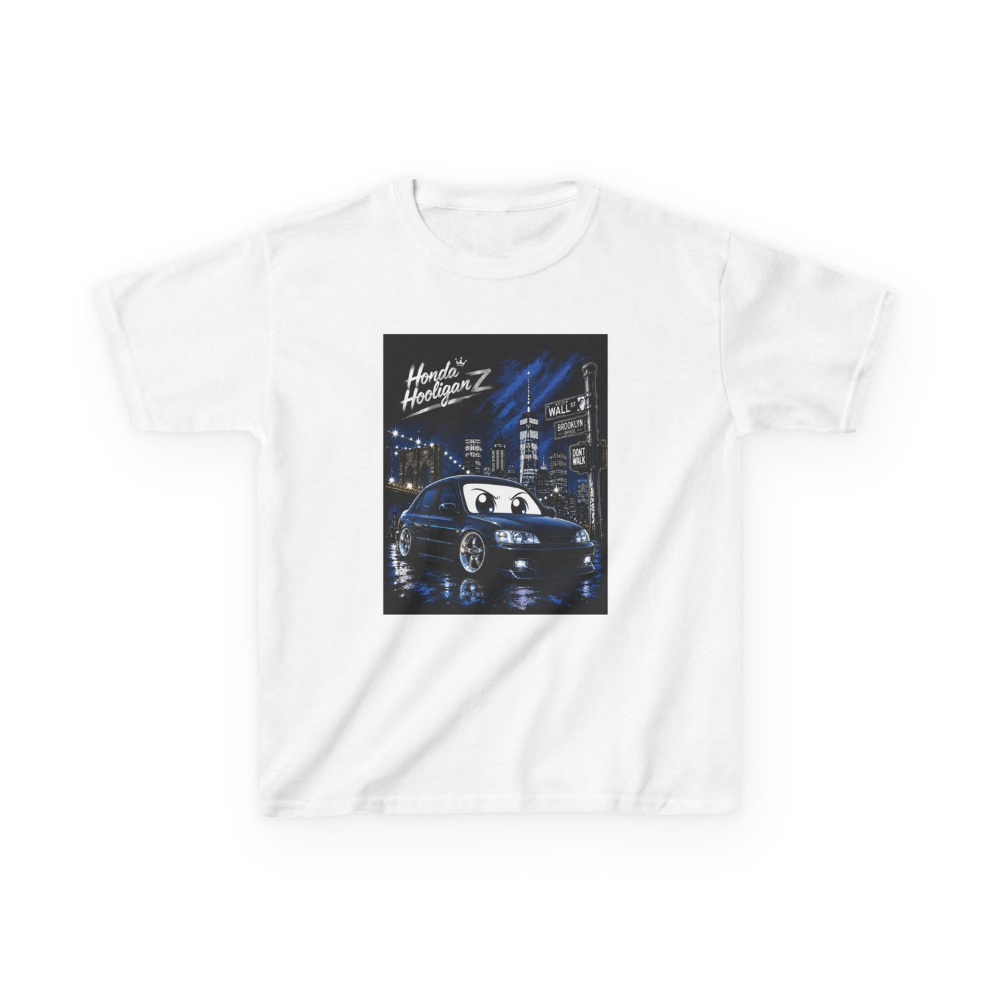 Kids Racing Car Tee — Night City „Hoonin' NightrunZ" Graphic Shirt