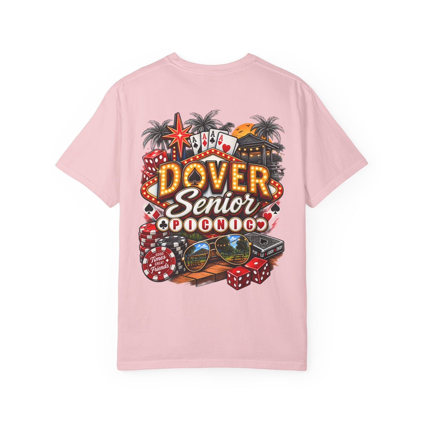 Dover Senior Picnic – Vegas Nights Casino-Inspired Event T-Shirt