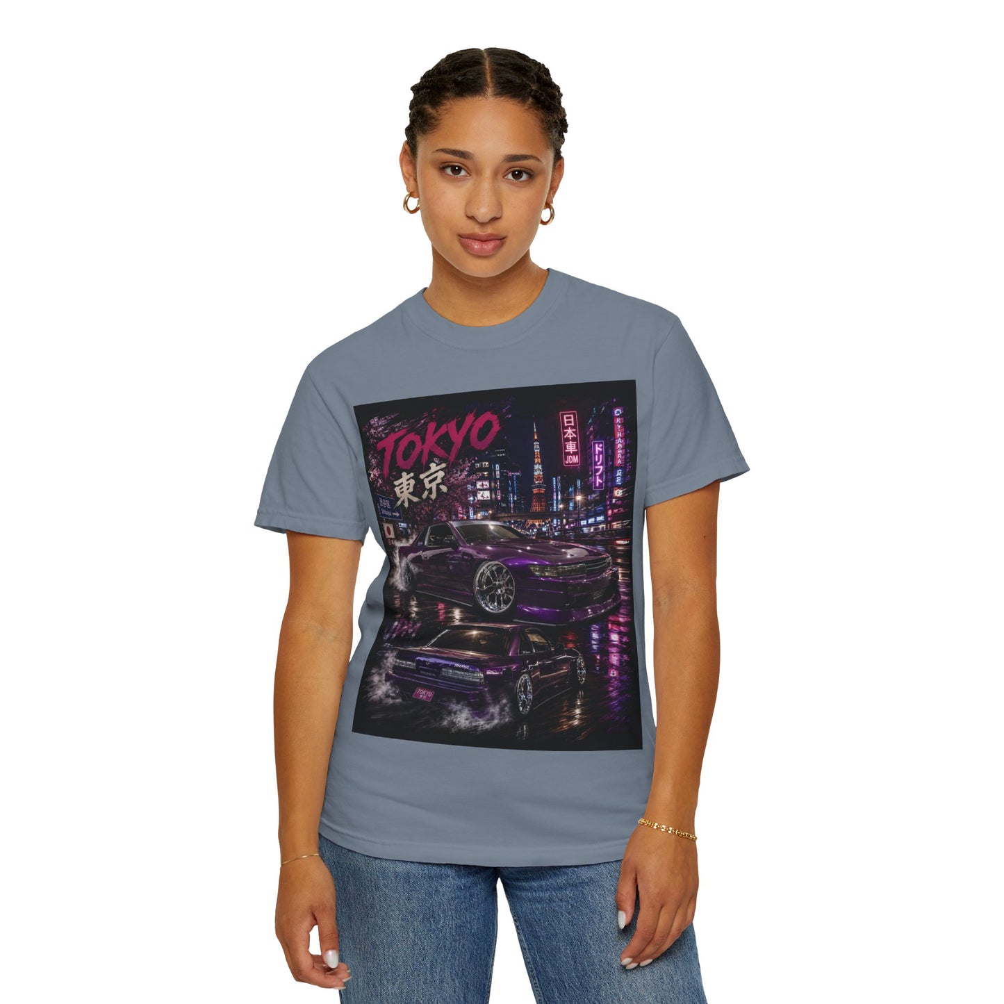Tokyo Nightstreet Car T-Shirt — Neon JDM Retro Racing Tee