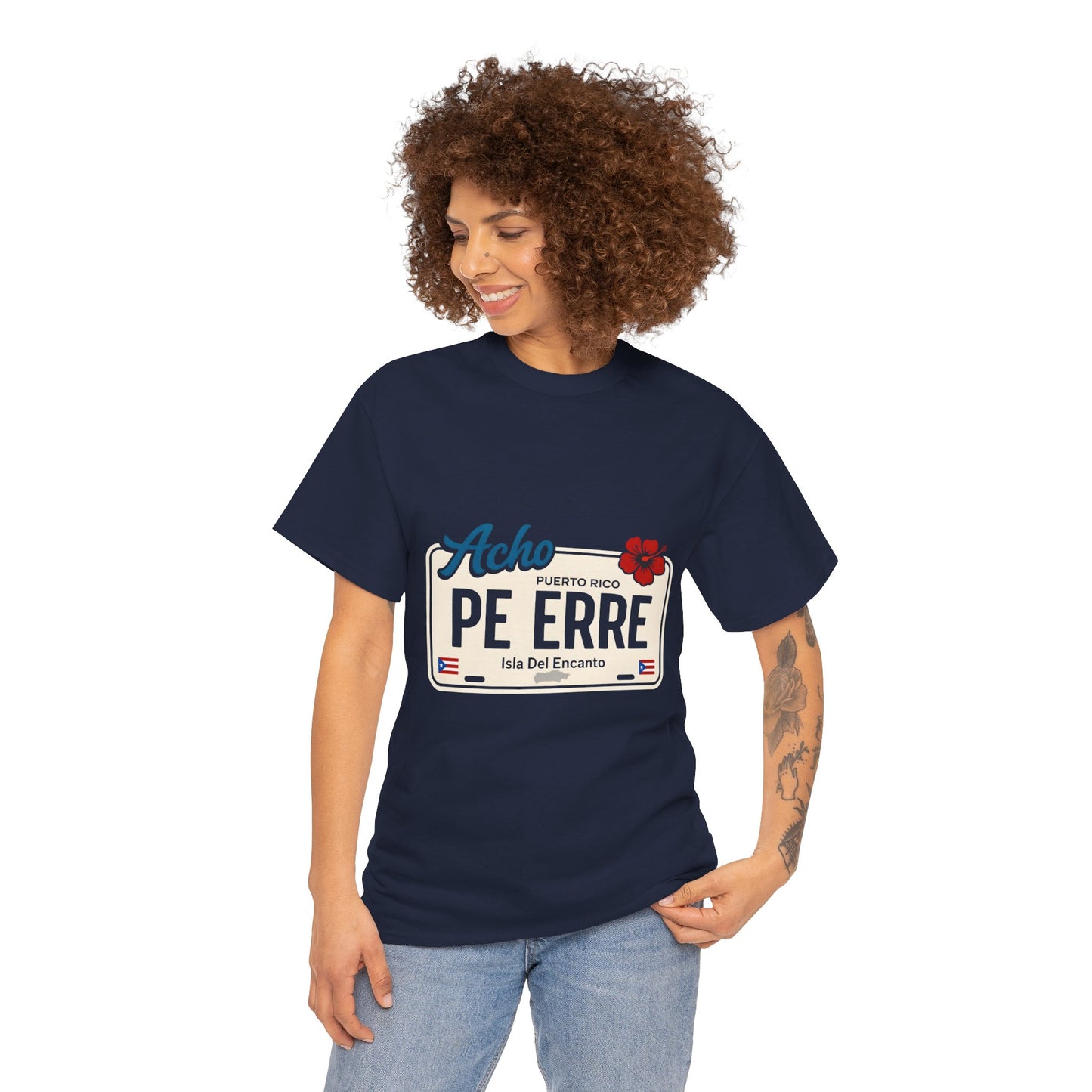 Acho PE ERRE Puerto Rico License Plate Tee — Isla Del Encanto Pride Shirt