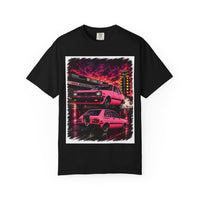 Retro Pink Starlet T-Shirt — Neon Pink Skyline Racing Graphic