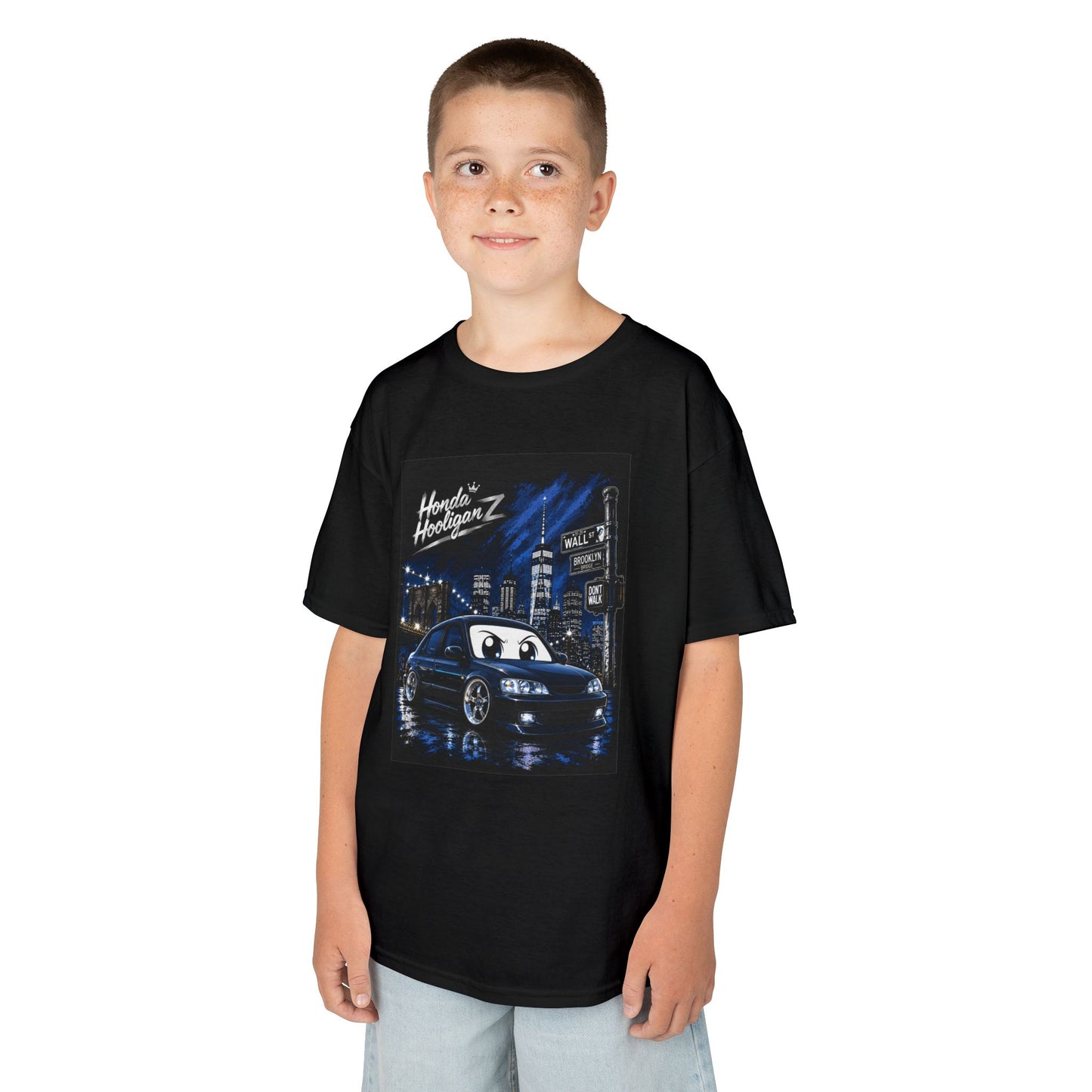 Kids Racing Car Tee — Night City „Hoonin' NightrunZ" Graphic Shirt