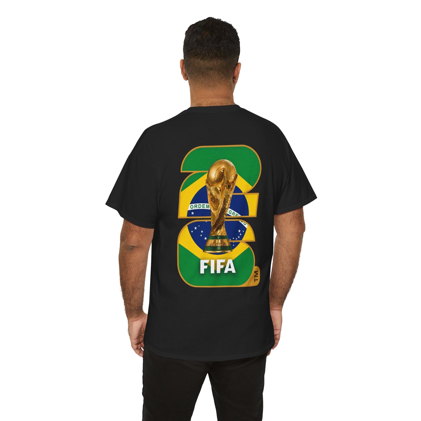 Brazil 2026 FIFA World Cup Fan Edition – Front Crest & Championship Back Graphic T‑Shirt