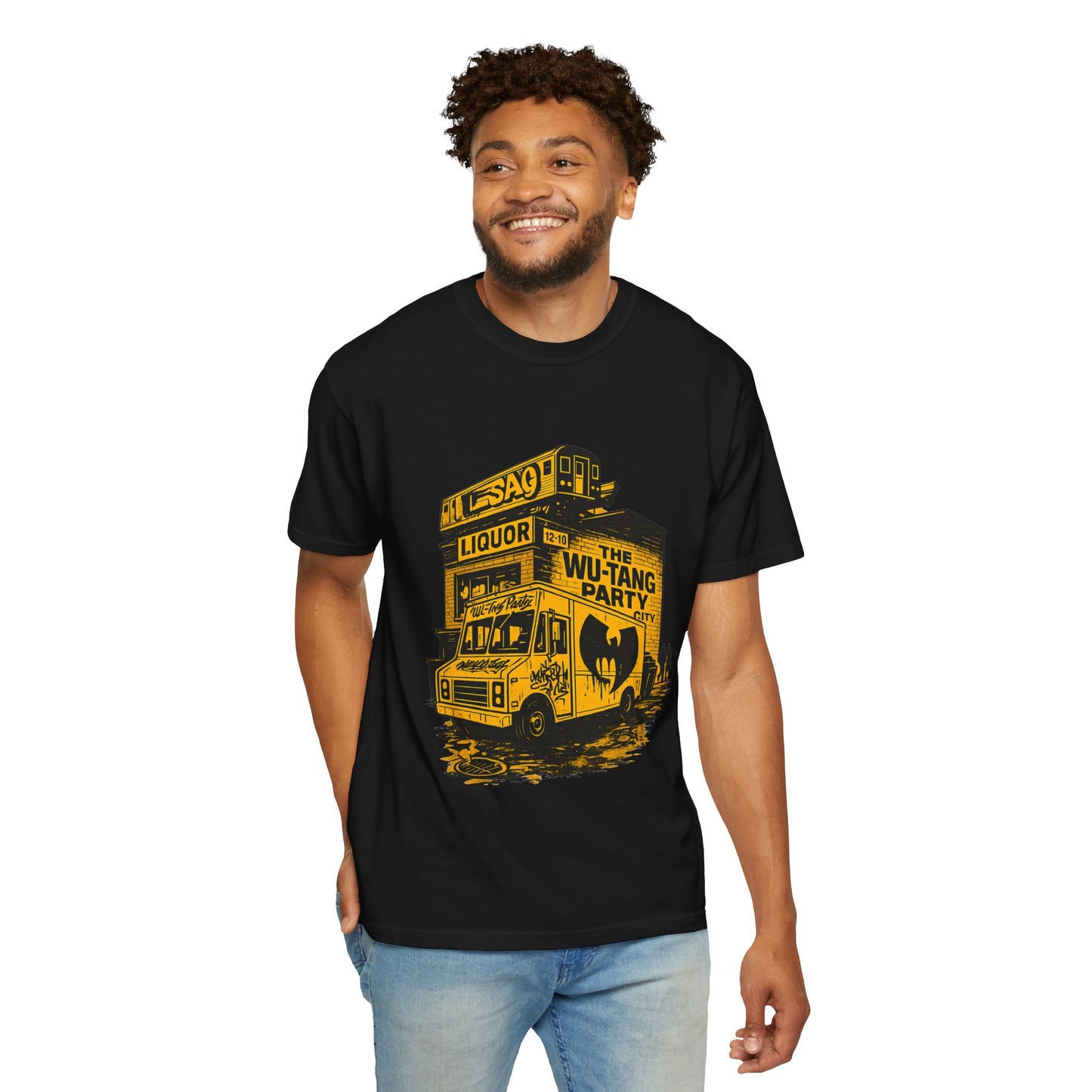Wu-Tang Party Van Street Art T-Shirt | Hip-Hop Graffiti Liquor Store Urban Graphic Tee