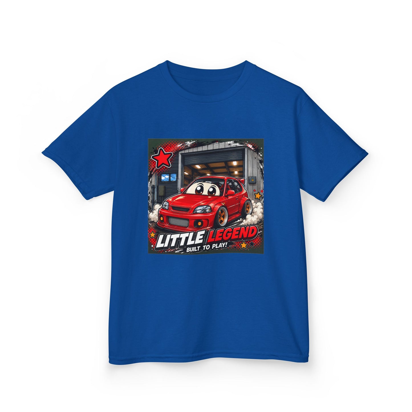 Little Legend Kids T-Shirt — Red Cartoon EK Civic "Little Legend"