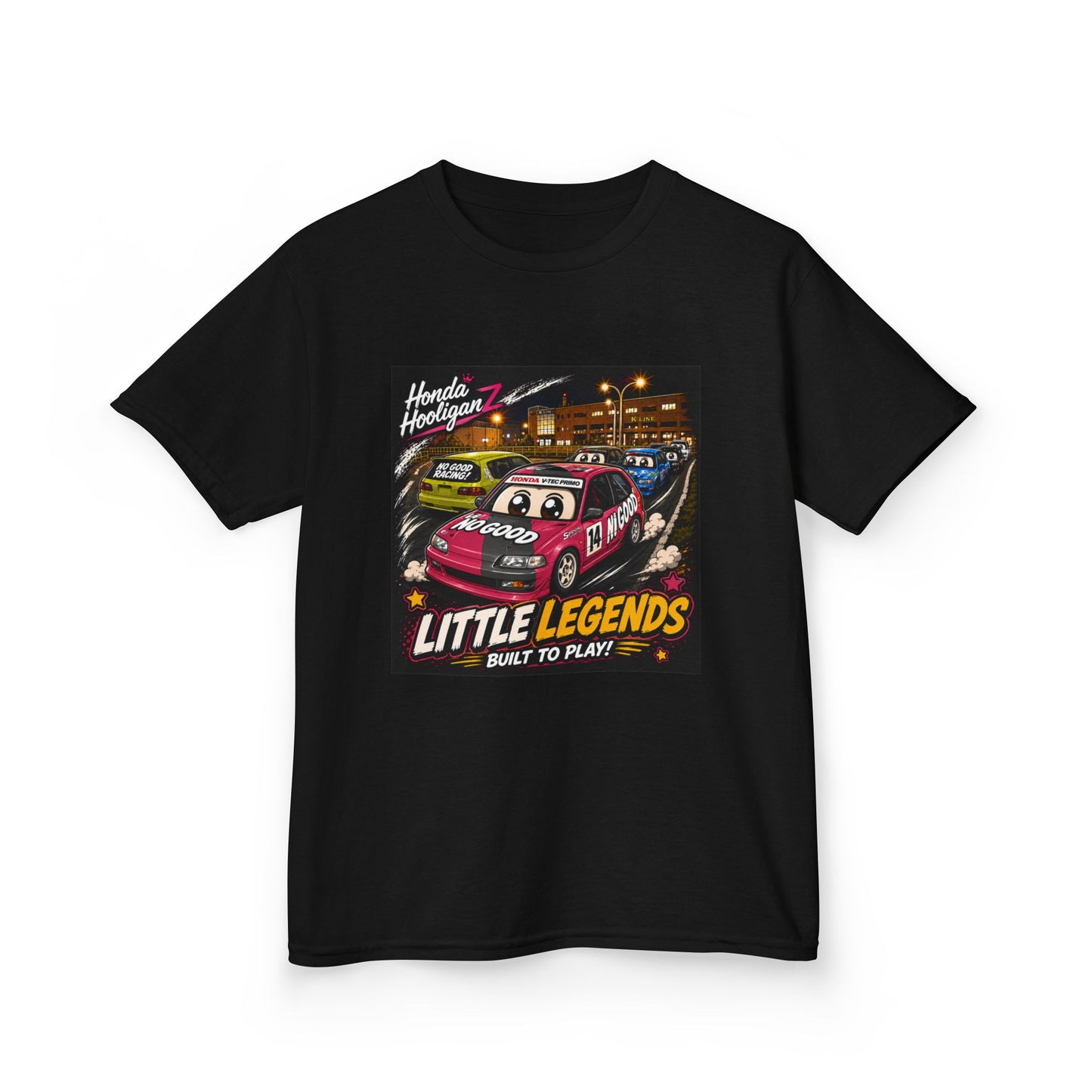 Kids Tee — 'Little Legends: Built to Play' Vintage Race Car Graphic