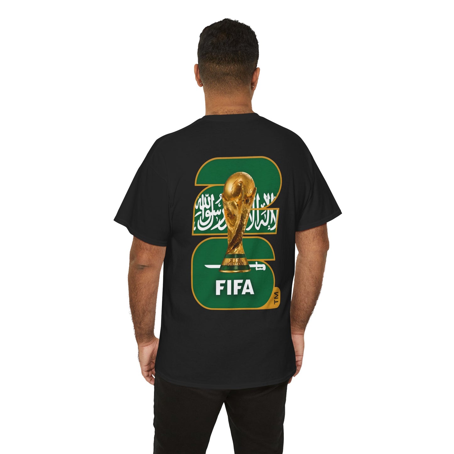 Saudi Arabia 2026 FIFA World Cup Fan Edition – Front Crest & Championship Back Graphic T‑Shirt
