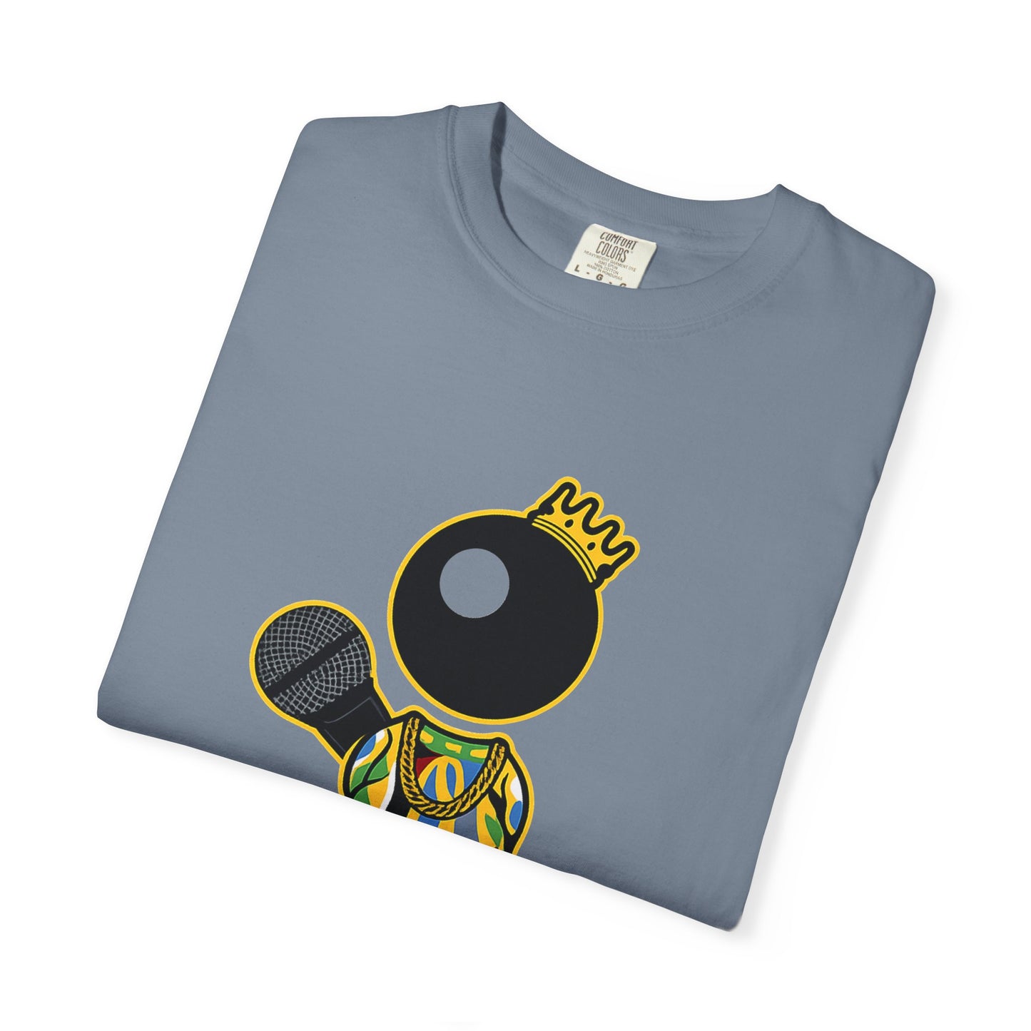 BiG Hip-Hop Icon Cartoon T-Shirt | Retro 90s Rap Inspired Streetwear Design