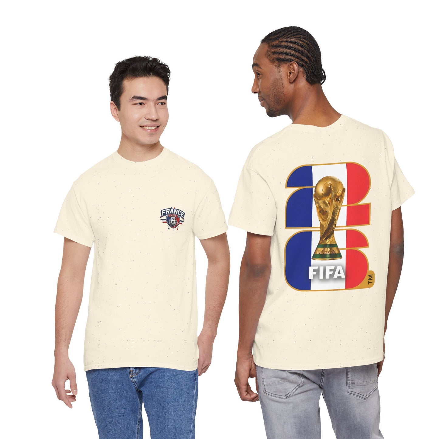 France 2026 FIFA World Cup Fan Edition – Front Crest & Championship Back Graphic T‑Shirt