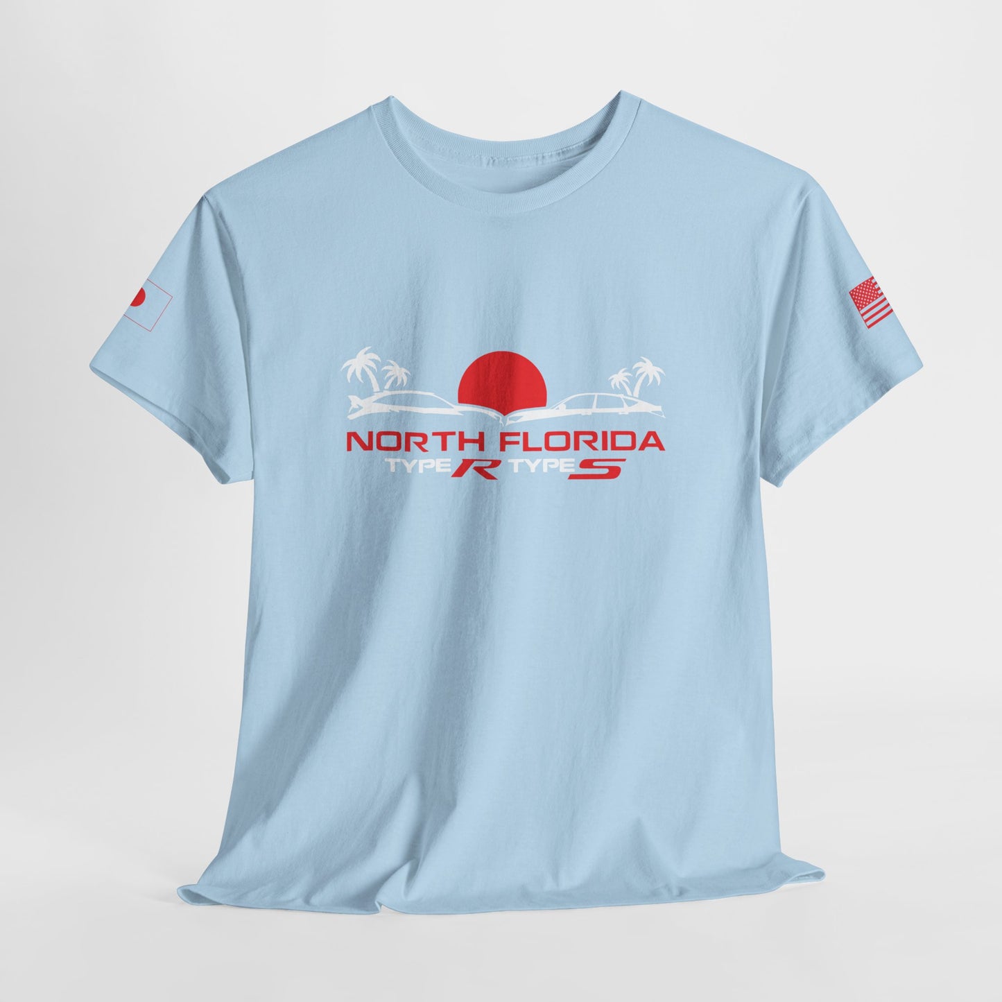 North Florida Type R Types T-Shirt — Retro Sunset Palm Beach Car Tee