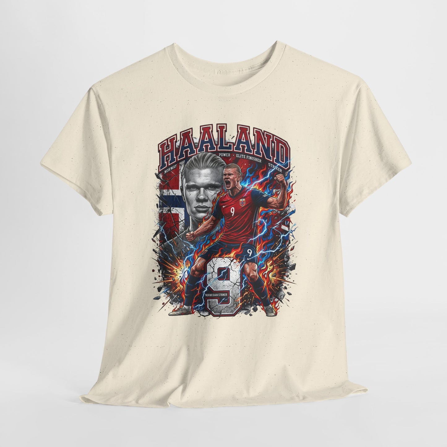 Haaland #9 – Nordic Thunder Striker T-Shirt