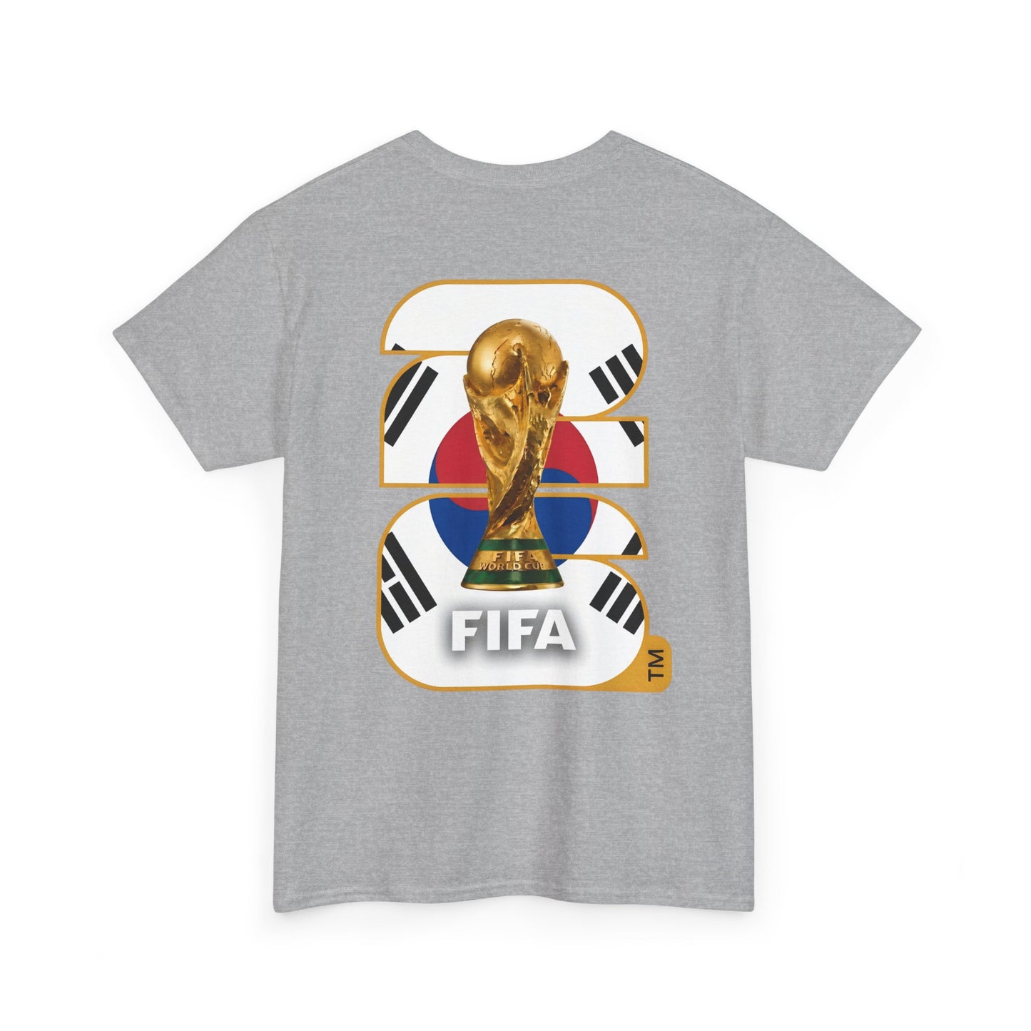South Korea 2026 FIFA World Cup Fan Edition – Front Crest & Championship Back Graphic T-Shirt
