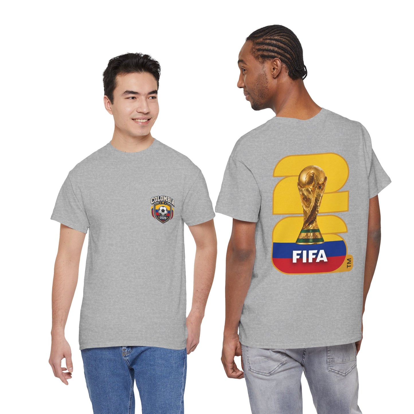 Colombia 2026 FIFA World Cup Fan Edition – Front & Back Premium Soccer T-Shirt