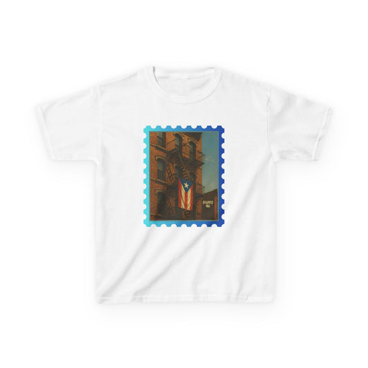 Boricua Barrio Kids T-Shirt – Puerto Rican Flag NYC Street Art