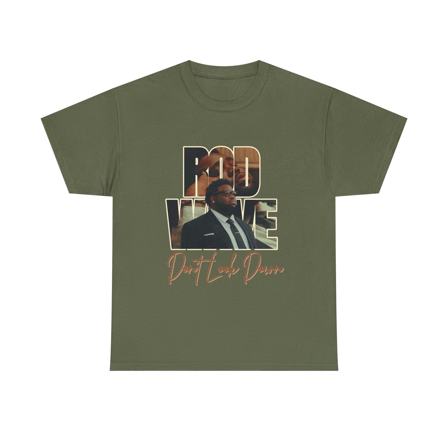 Rod Wave “Don’t Look Down” Vintage Hip-Hop Portrait T-Shirt Design