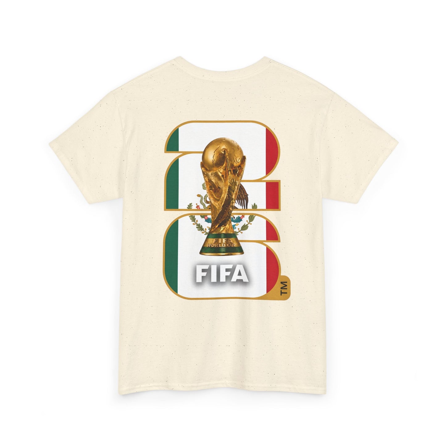 Mexico 2026 FIFA World Cup Fan Edition – Front Crest & Championship Back Graphic T-Shirt