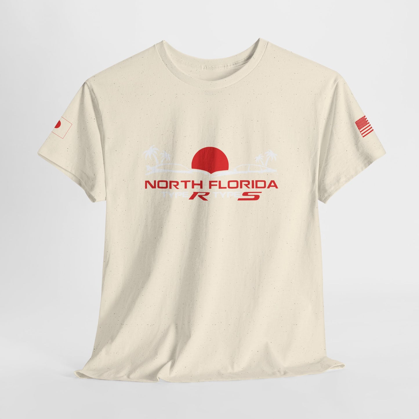North Florida Type R Types T-Shirt — Retro Sunset Palm Beach Car Tee