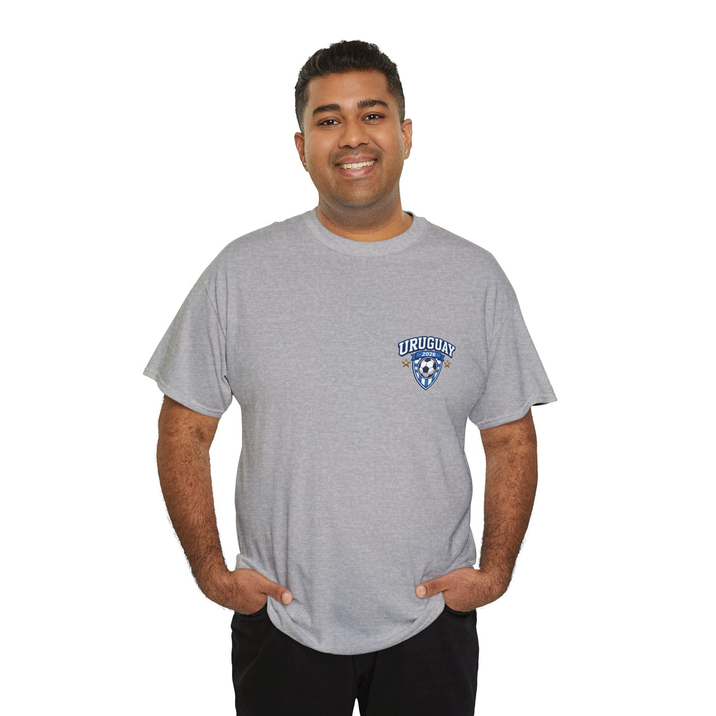 Uruguay 2026 FIFA World Cup Fan Edition – Front Crest & Championship Back Graphic T-Shirt