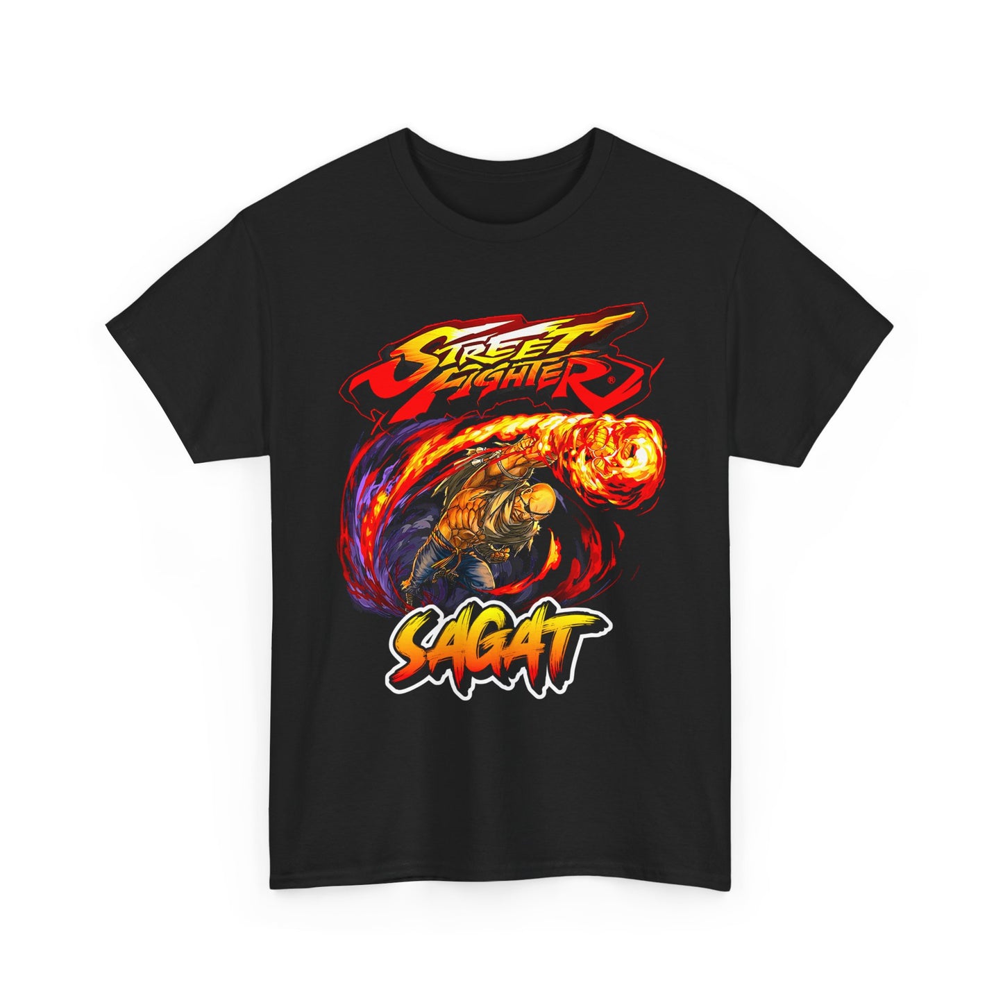 Street Fighter Sagat Fireball Attack T-shirt