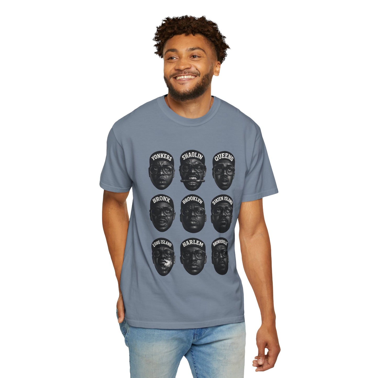 Hip-Hop Legends – Nine Icons of New York Rap | Black & White Tribute Tee