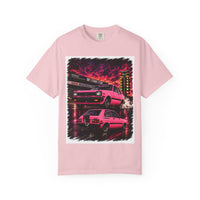 Retro Pink Starlet T-Shirt — Neon Pink Skyline Racing Graphic