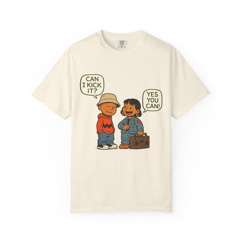 Can I Kick It? Hip-Hop Cartoon Tribute T-Shirt | 90s Old School Rap Inspired Design