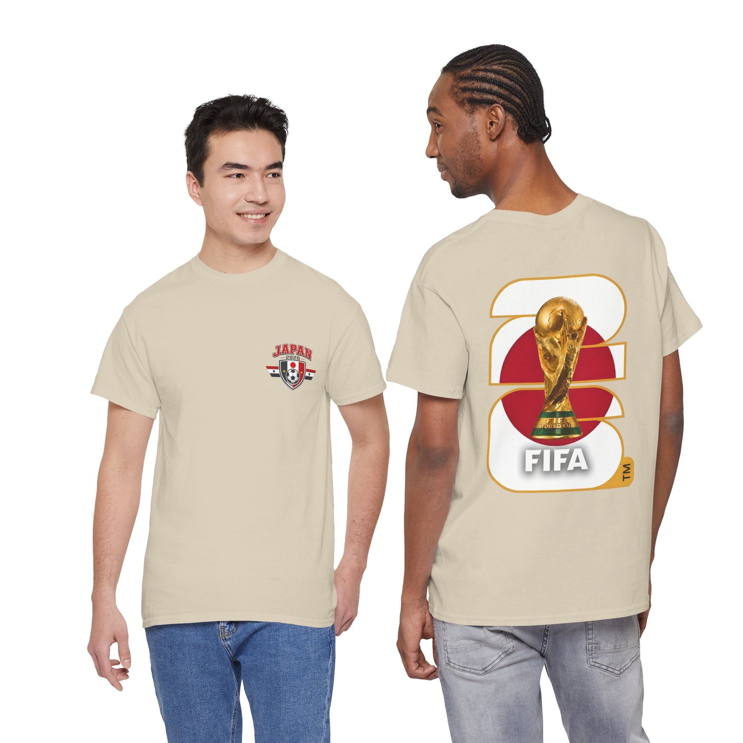 Japan 2026 FIFA World Cup Fan Edition – Front Crest & Championship Back Graphic T‑Shirt