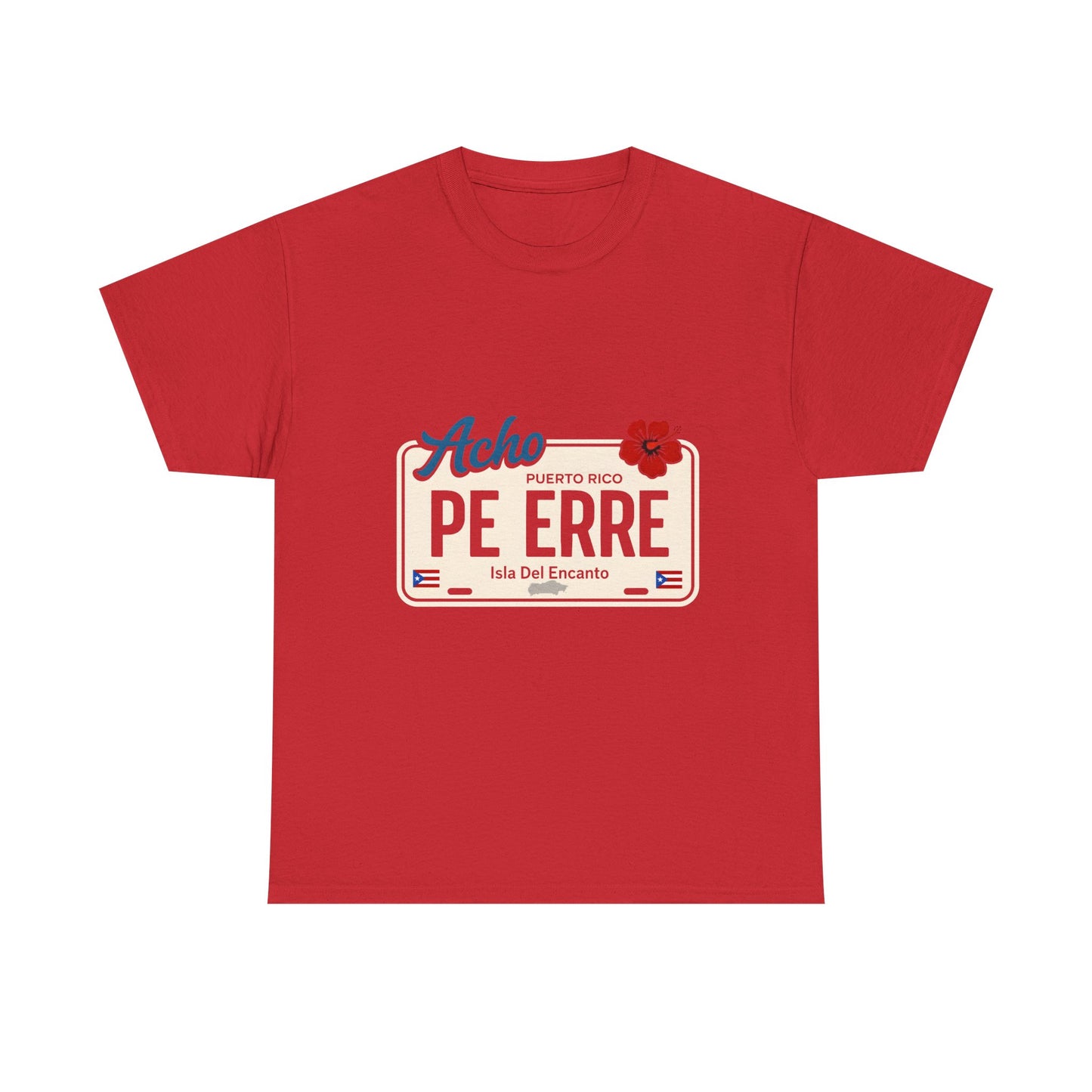 Acho PE ERRE Puerto Rico License Plate Tee — Isla Del Encanto Pride Shirt
