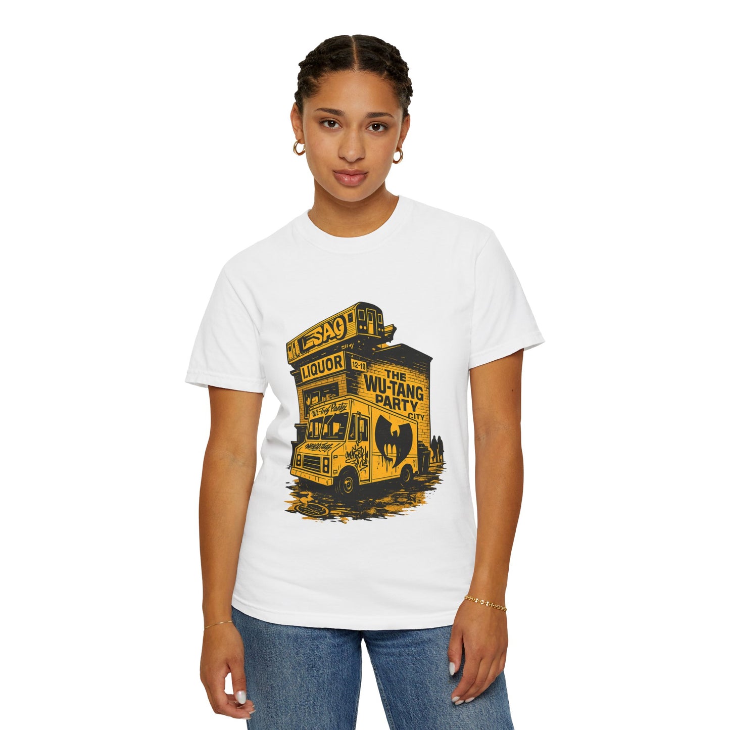 Wu-Tang Party Van Street Art T-Shirt | Hip-Hop Graffiti Liquor Store Urban Graphic Tee