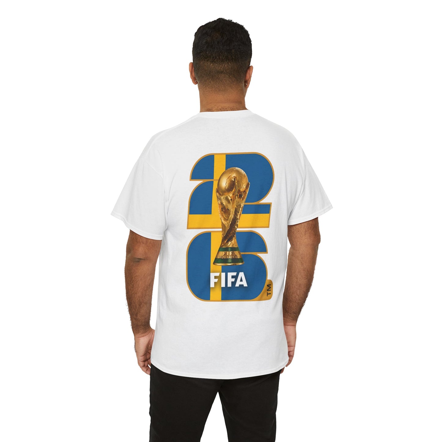 Sweden 2026 FIFA World Cup Fan Edition – Front Crest & Championship Back Graphic T-Shirt
