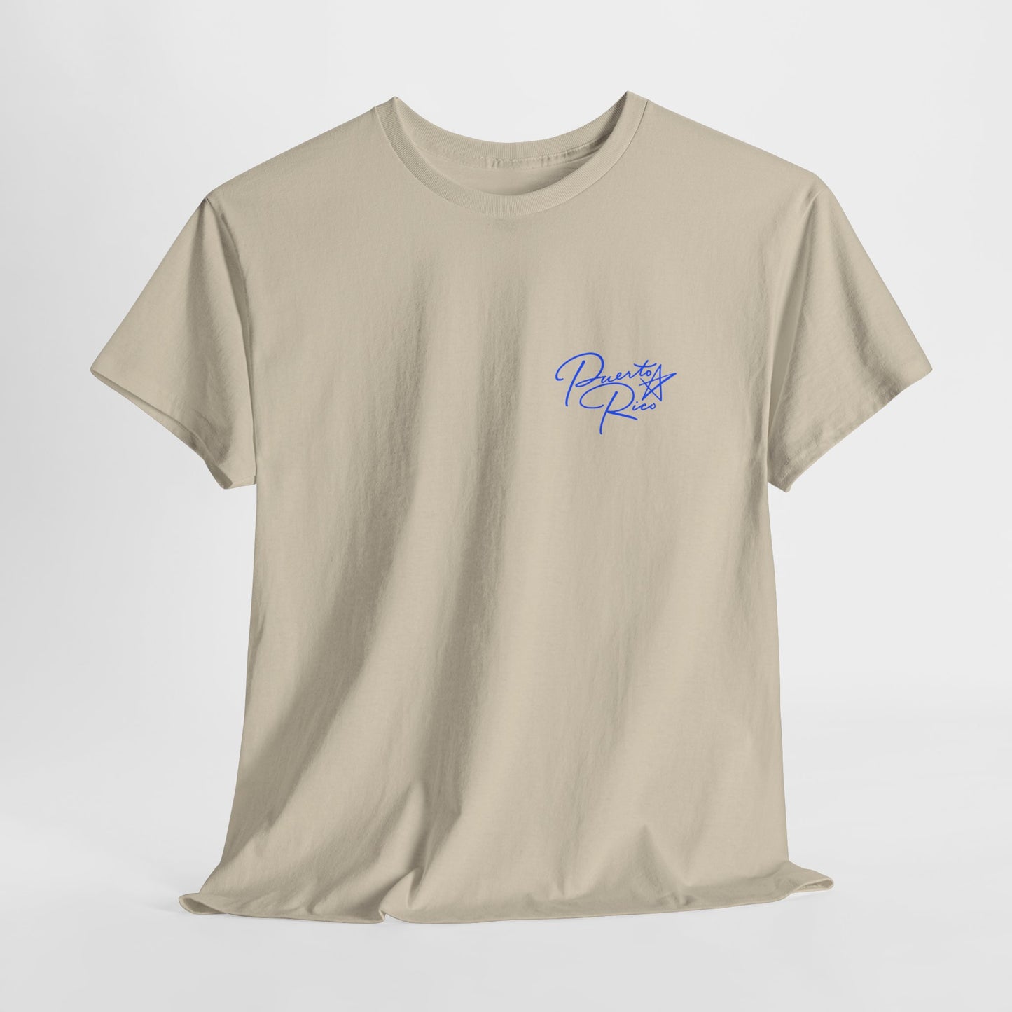 Puerto Rico Streets Tee — Handwritten Logo & Old San Juan Back Illustration