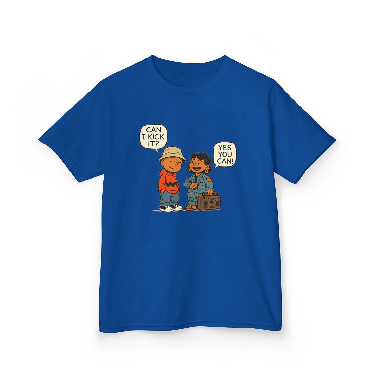 Can I Kick It? Kids T-Shirt – Retro Hip-Hop Best Friends Tee