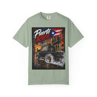 Puerto Rico Samuri Burnout T-Shirt — Retro Island Flag Graphic Tee