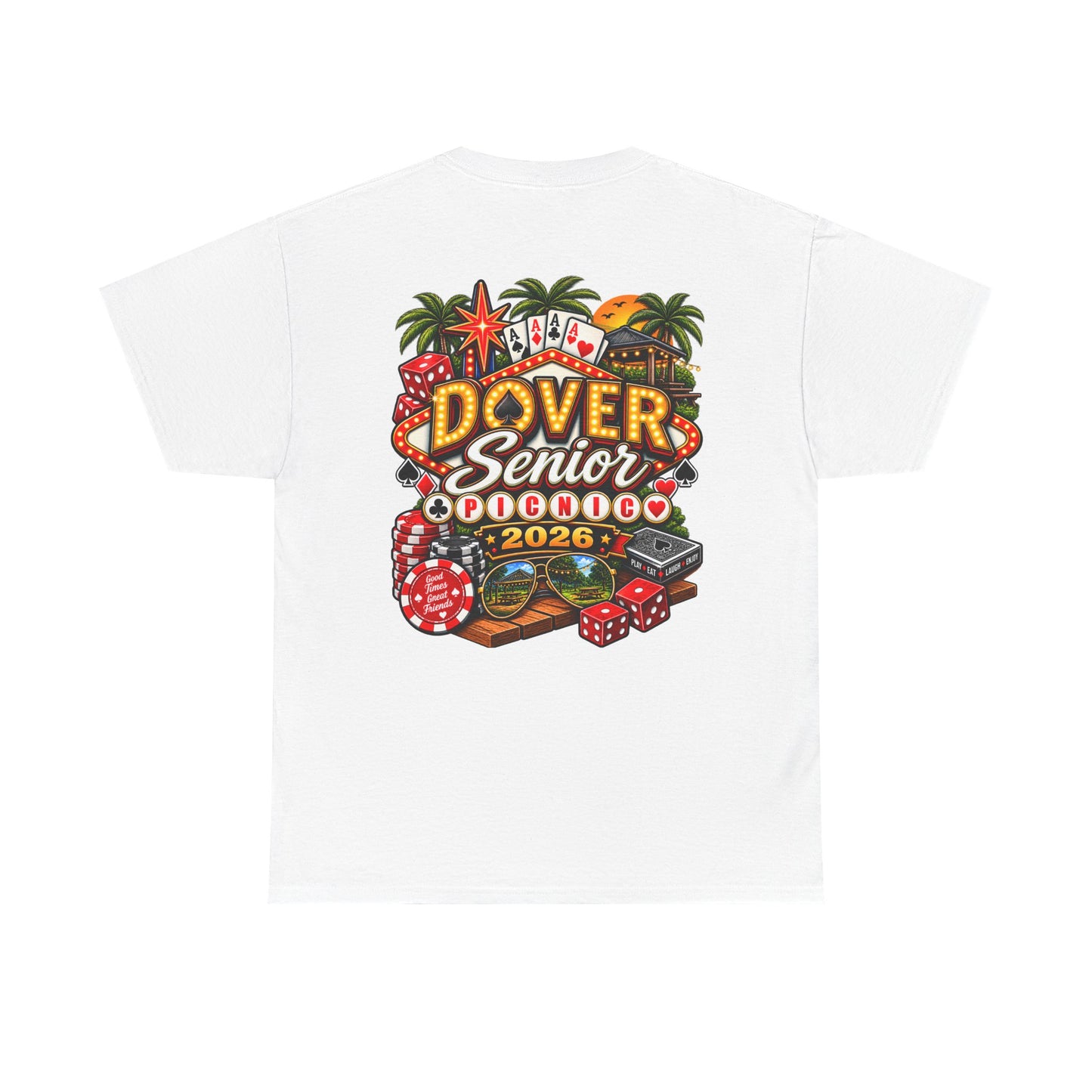 Dover Senior Picnic 2026 – Vegas Nights Casino-Inspired Event T-Shirt