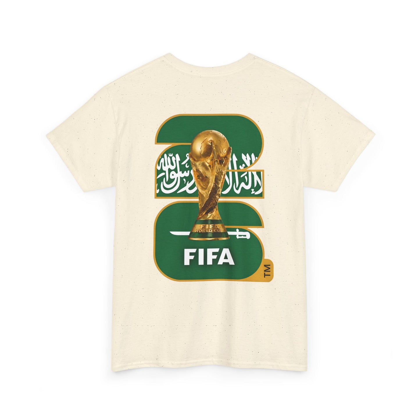 Saudi Arabia 2026 FIFA World Cup Fan Edition – Front Crest & Championship Back Graphic T‑Shirt