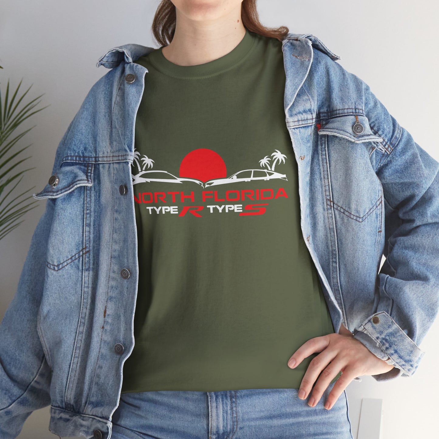 North Florida Type R Types T-Shirt — Retro Sunset Palm Beach Car Tee