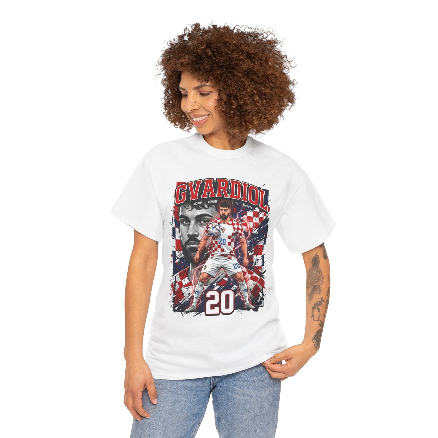 Gvardiol #20 – Croatian Wall T-Shirt