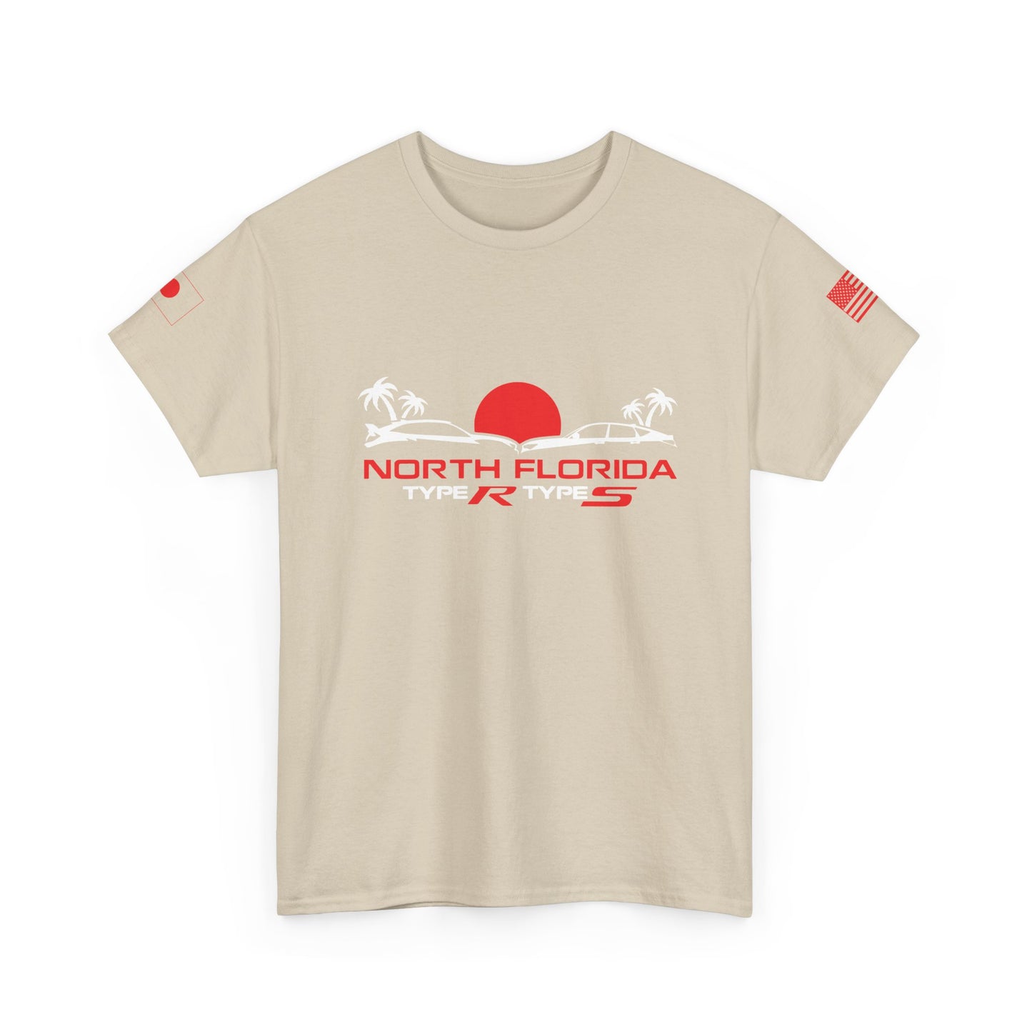 North Florida Type R Types T-Shirt — Retro Sunset Palm Beach Car Tee