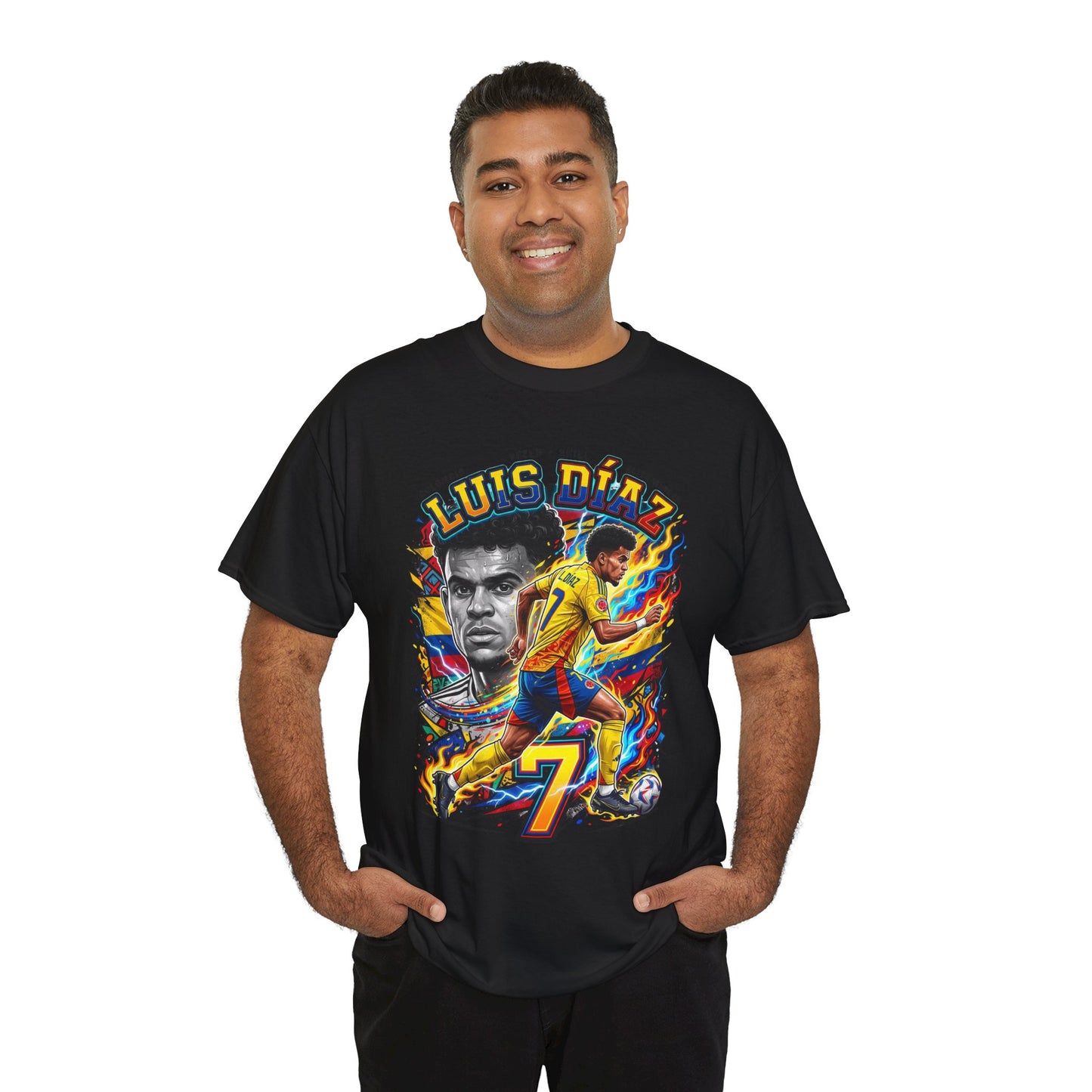 Luis Díaz #7 – Colombian Lightning T‑Shirt