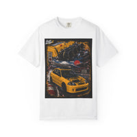 Street Racing Honda Civic T-Shirt — Yellow JDM Car Graphic Tee