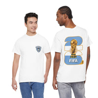 Argentina 2026 FIFA World Cup Fan Edition – Front Crest & Championship Back Graphic T-Shirt